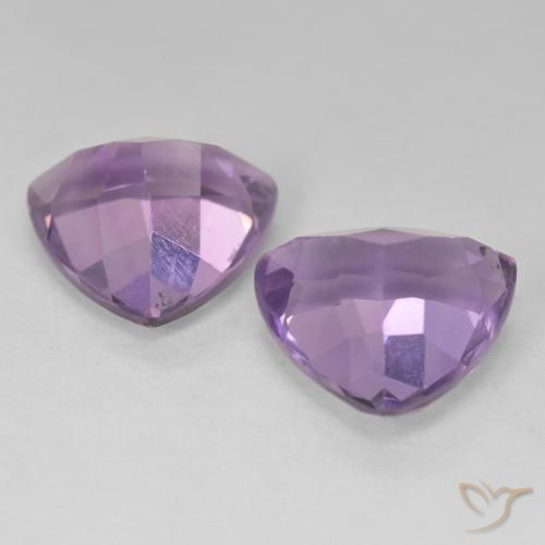 Pedras preciosas de Ametista Berinjela Violeta natural de 5.62 ct, Trilhão, VVS-VS