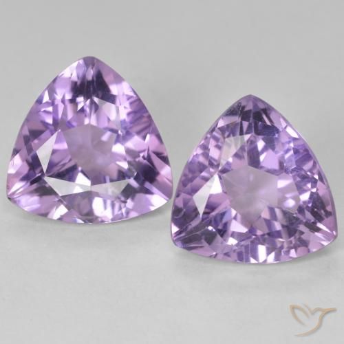 5.57ctw Natural Berinjela Violeta Ametista, Trilhão, VVS-VS