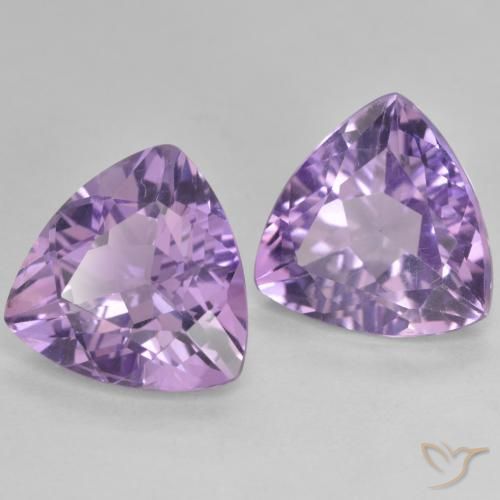 Pedras preciosas de Ametista Berinjela Violeta natural de 5.57 ct, Trilhão, VVS-VS