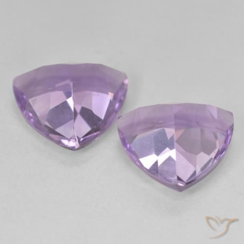 Pedras preciosas de Ametista Berinjela Violeta natural de 5.57 ct, Trilhão, VVS-VS