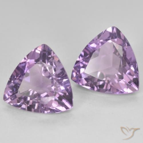 Pedras preciosas de Ametista Violeta médio natural de 5.77 ct, Trilhão, VS