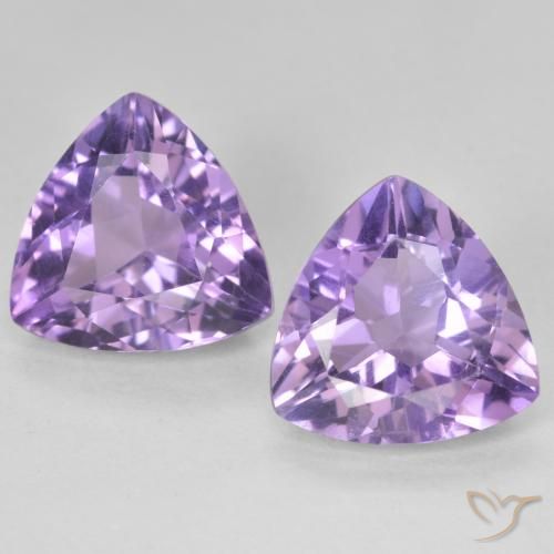 5.55ctw Natural Violeta médio Ametista, Trilhão, VS