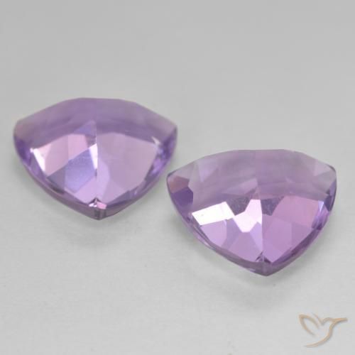 Pedras preciosas de Ametista Violeta médio natural de 5.55 ct, Trilhão, VS
