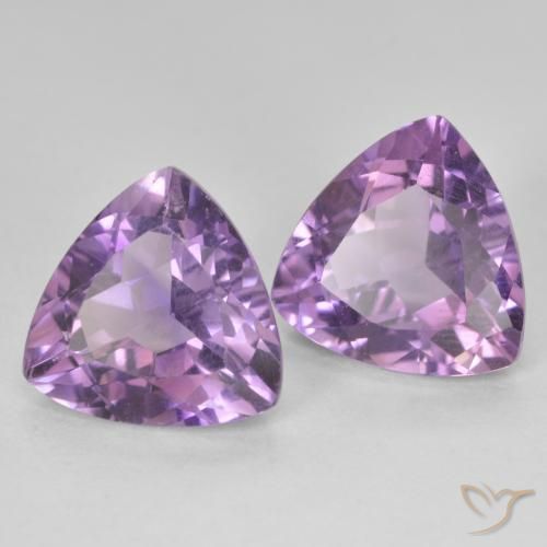 Pedras preciosas de Ametista Violeta médio natural de 5.63 ct, Trilhão, VS