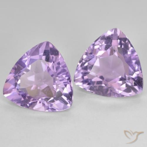 Pedras preciosas de Ametista Berinjela Violeta natural de 5.64 ct, Trilhão, VS