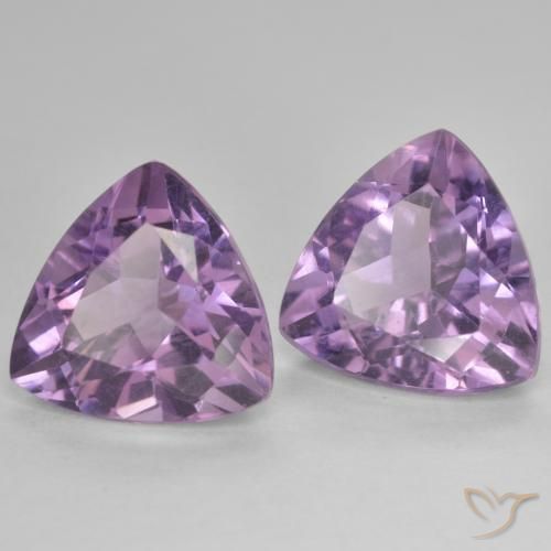 Pedras preciosas de Ametista Violeta Claro-Médio natural de 5.76 ct, Trilhão, VS