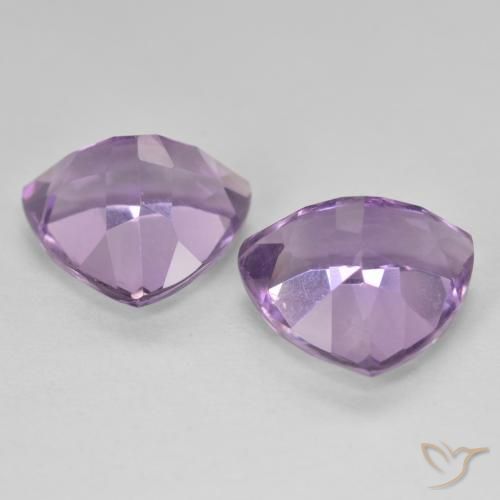 Pedras preciosas de Ametista Violeta Claro-Médio natural de 5.76 ct, Trilhão, VS
