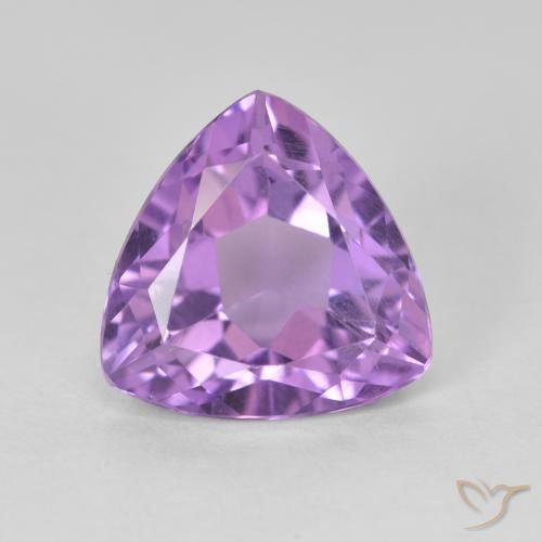 3.08ct Natural Violeta Vívido Ametista, Trilhão, VS