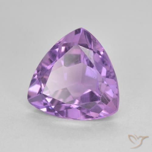 Ametista Violeta Vívido Natural 3.08ct, Trilhão, VS