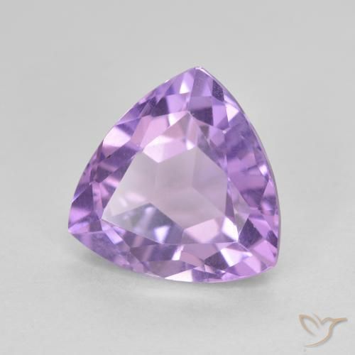 Ametista Violeta médio Natural 3.24ct, Trilhão, VVS-VS