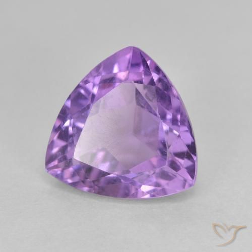 Ametista Violeta rosado Natural 3.21ct, Trilhão, VS