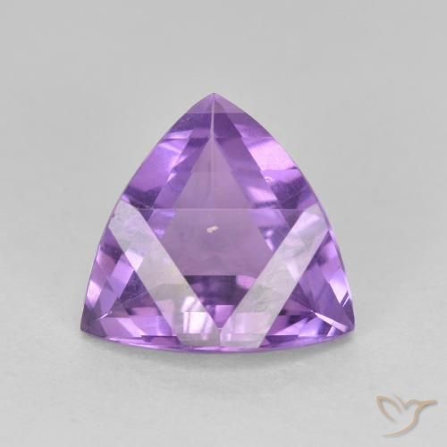 2.85ct Natural Violeta médio Ametista, Trilhão, VS