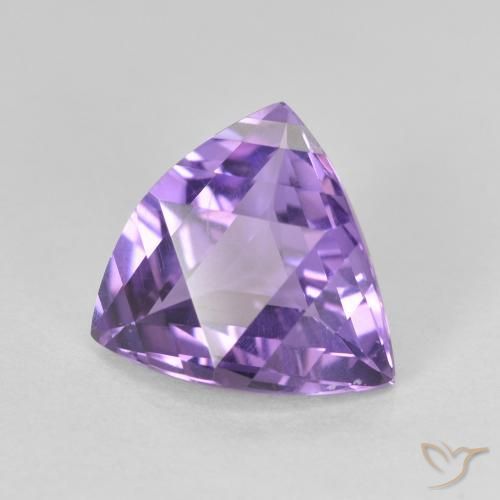 Ametista Violeta Vívido Natural 3.06ct, Trilhão, VVS-VS