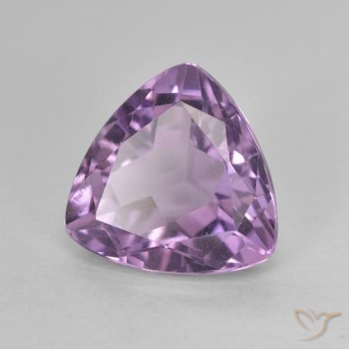 Ametista Violeta rosado Natural 3.18ct, Trilhão, VVS