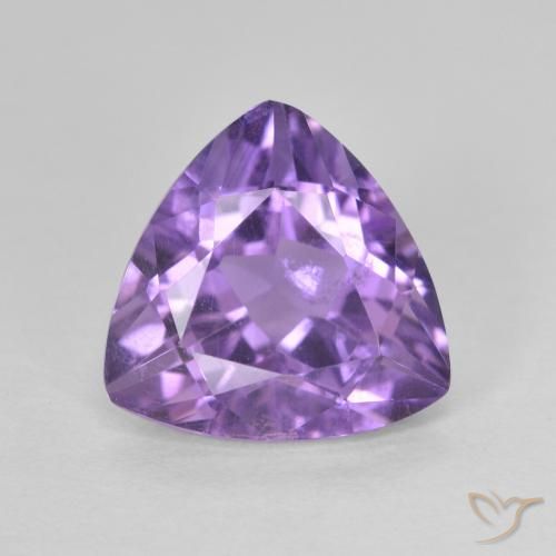 2.92ct Natural Berinjela Violeta Ametista, Trilhão, VS
