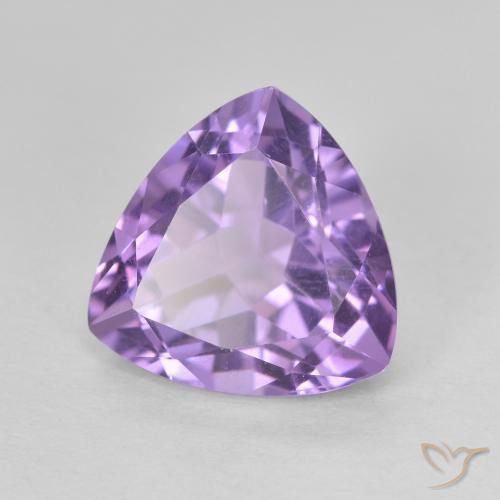 Ametista Violeta médio Natural 3.24ct, Trilhão, VVS-VS