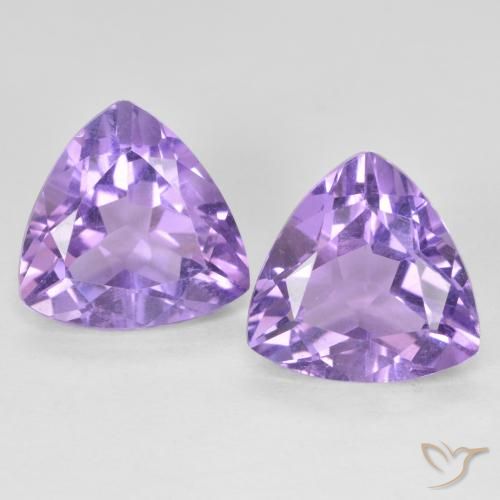 5.59ctw Natural Violeta médio Ametista, Trilhão, VVS-VS, Photo A