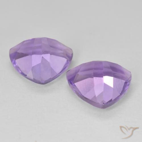 Pedras preciosas de Ametista Violeta médio natural de 5.59 ct, Trilhão, VVS-VS