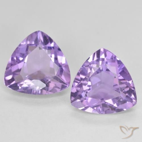 5.35ctw Natural Tonalidade Violeta Profunda Ametista, Trilhão, VVS-VS