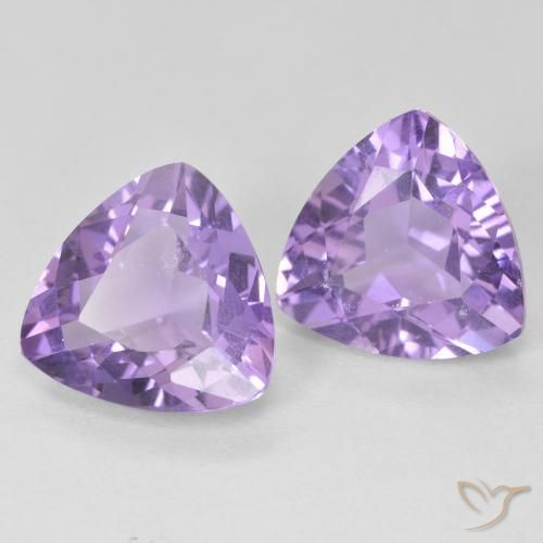 Pedras preciosas de Ametista Tonalidade Violeta Profunda natural de 5.35 ct, Trilhão, VVS-VS