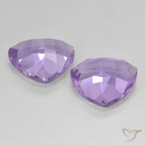 Pedras preciosas de Ametista Tonalidade Violeta Profunda natural de 5.35 ct, Trilhão, VVS-VS