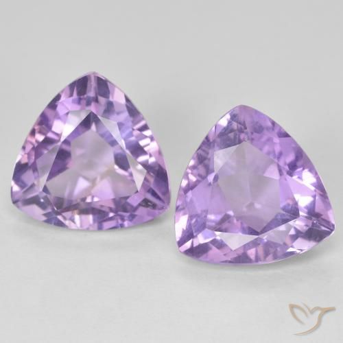 5.82ctw Natural Berinjela Violeta Ametista, Trilhão, VVS-VS
