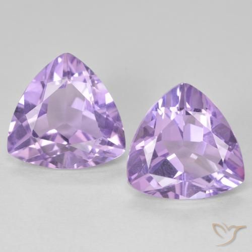 5.67ctw Natural Violeta rosado Ametista, Trilhão, VVS-VS