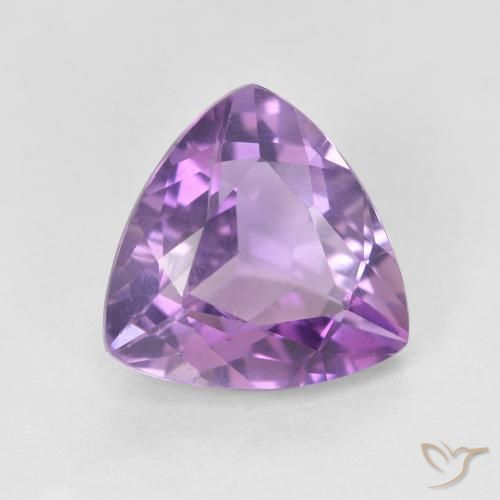 Ametista Violeta rosa médio Natural 3.03ct, Trilhão, VVS-VS