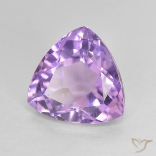 Ametista Violeta rosado Natural 3.21ct, Trilhão, VVS-VS