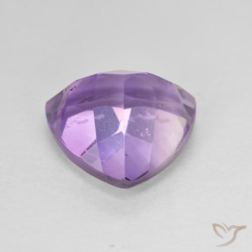 Ametista Violeta Púrpura Natural 3.19ct, Trilhão, VVS-VS