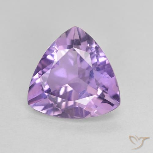 2.61ct Natural íris violeta Ametista, Trilhão, VVS-VS, Photo A