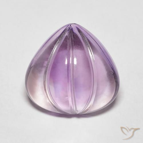 4.11ct Natural Sangria Violeta Ametista, Formato de pêra, Transparente