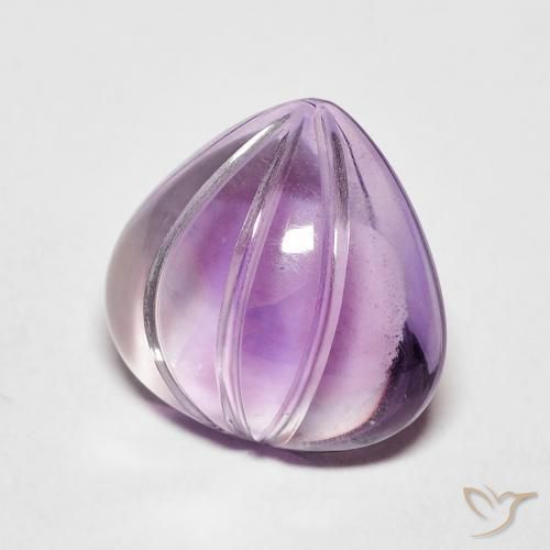 Ametista Sangria Violeta Natural 4.11ct, Formato de pêra, Transparente