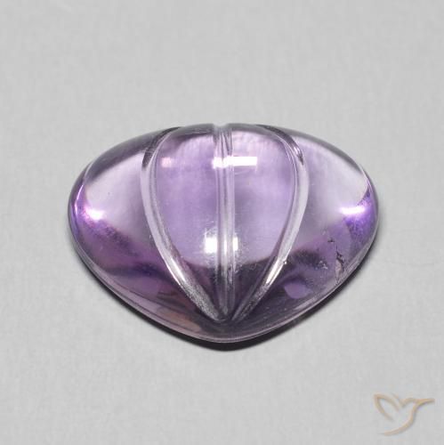 Ametista Violeta Púrpura Natural 5.85ct, Formato de pêra, Transparente