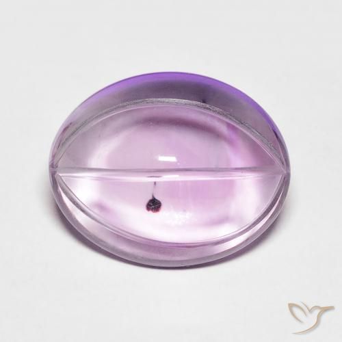 6.83ct Natural Violeta claro Ametista, oval, Transparente
