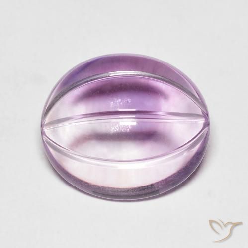 7.81ct Natural Violeta rosado claro Ametista, oval, Transparente