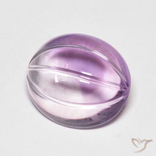 Ametista Violeta rosado claro Natural 7.81ct, oval, Transparente