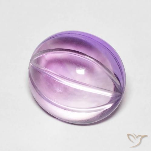 Ametista Violeta rosado Natural 5.72ct, oval, Transparente