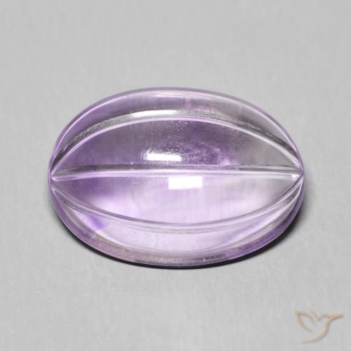 7.18ct Natural Violeta médio Ametista, oval, Transparente
