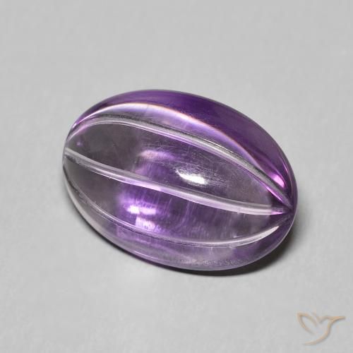 Ametista Violeta Púrpura Natural 6.26ct, oval, Transparente