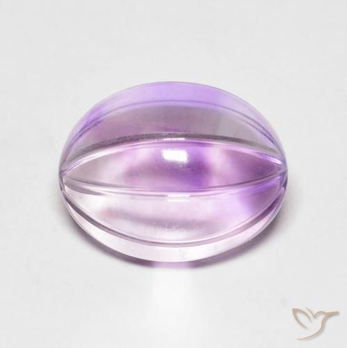 5.71ct Natural íris violeta Ametista, oval, Transparente