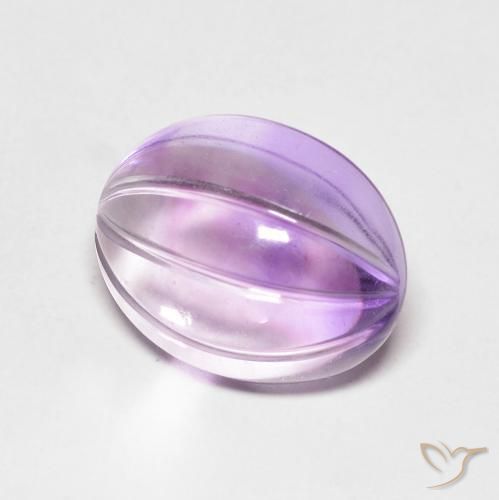 Ametista íris violeta Natural 5.71ct, oval, Transparente
