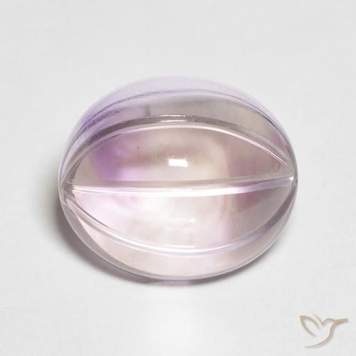 5.44ct Natural Violeta claro de íris Ametista, oval, Transparente