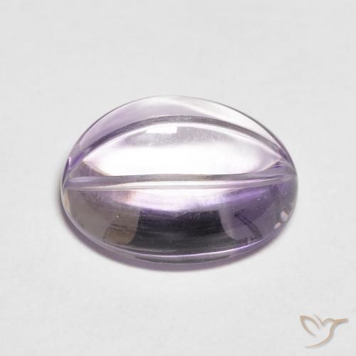 Ametista Violeta claro de íris Natural 5.44ct, oval, Transparente