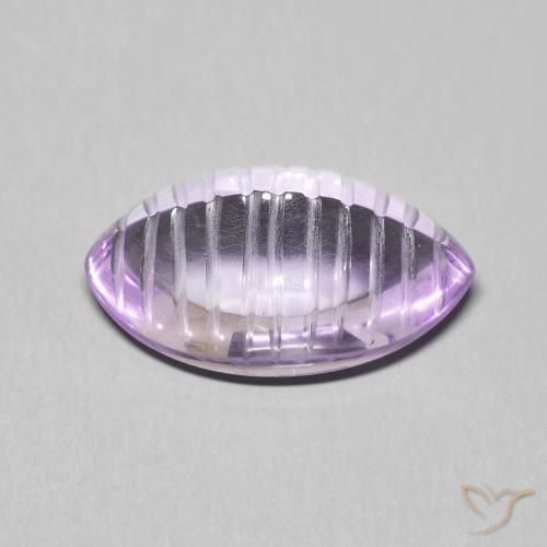 Ametista íris violeta Natural 6.61ct, Marquesa, Transparente