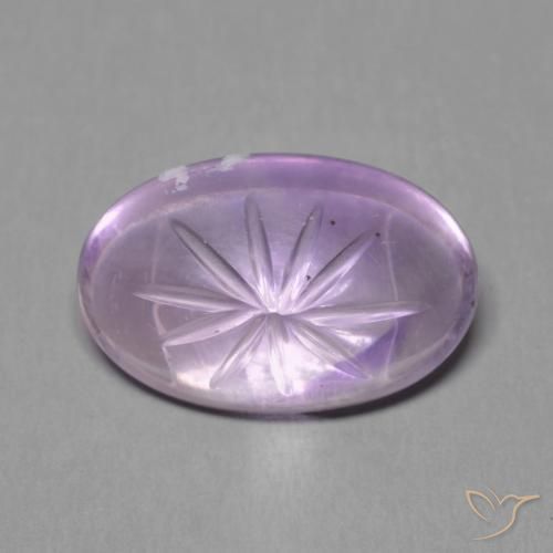 5.61ct Natural íris violeta Ametista, oval, Transparente