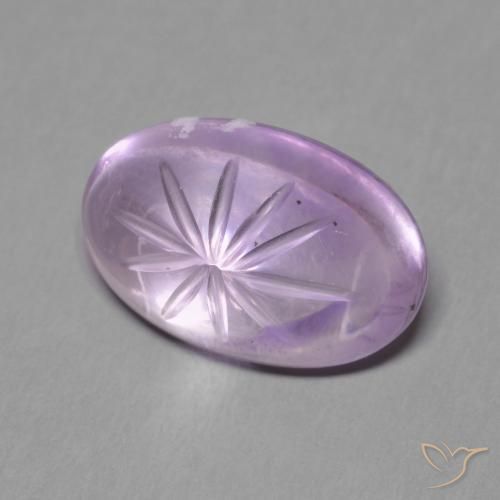 Ametista íris violeta Natural 5.61ct, oval, Transparente