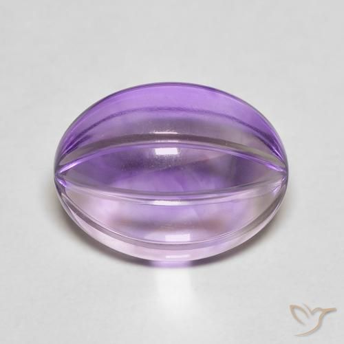 5.39ct Natural Violeta Profundo Ametista, oval, Transparente