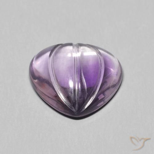 Ametista Medium Light Purplish-Violet Natural 5.56ct, Formato de pêra, Transparente
