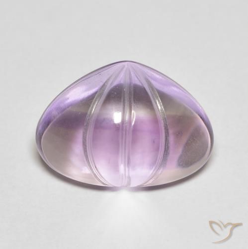 5.90ct Natural Violeta médio Ametista, Formato de pêra, Transparente